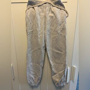 Brandy Melville Gray Sweatpants Relaxed Fit Cotton Blend